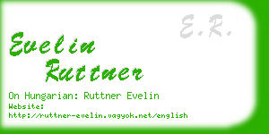 evelin ruttner business card